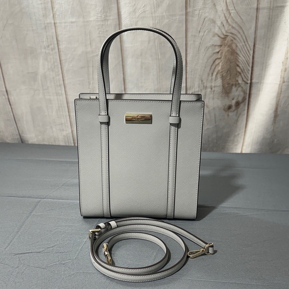 Kate Spade “Kenzie” Satchel Light Gray NWT - Picture 7 of 12